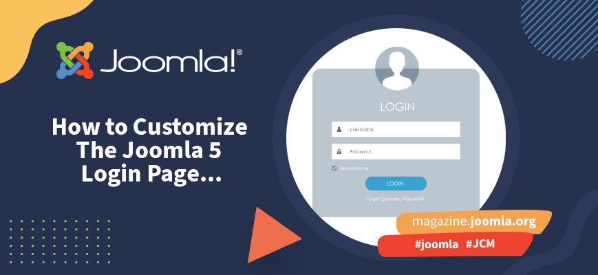 JCM Template customise login