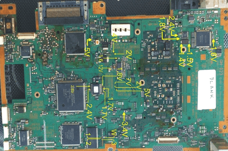 Test point PS2 blank seri 500XXX GH 023 1