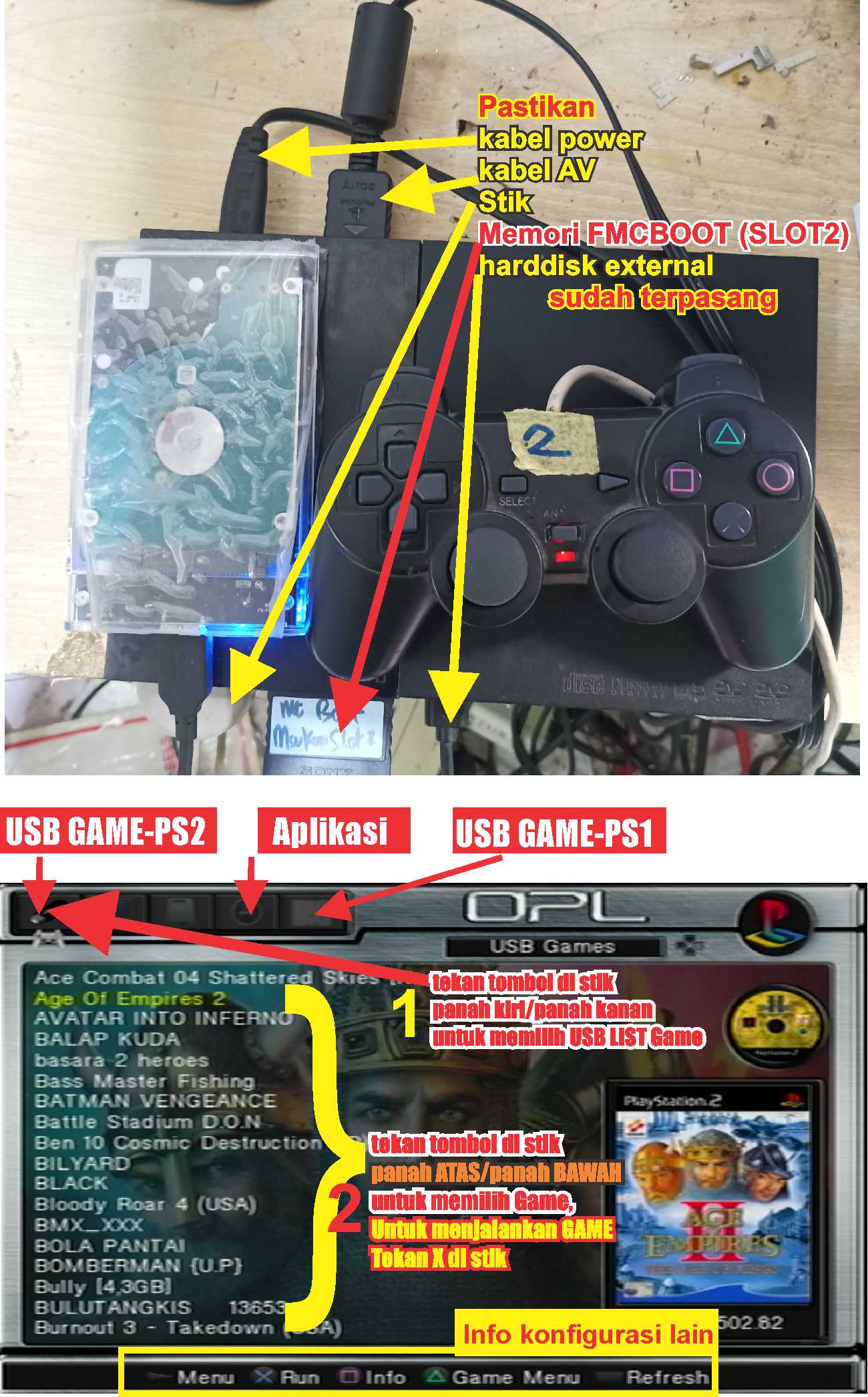 cara menjalankan PS2FMCB