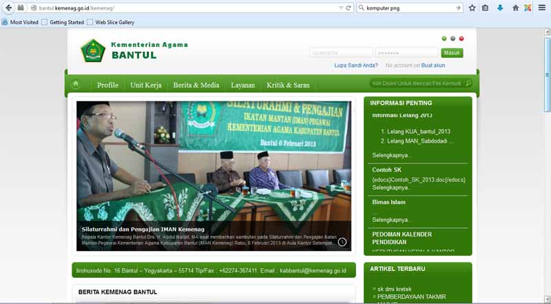 web kemenag bantul