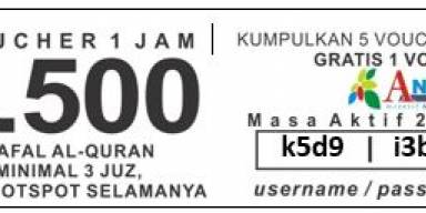 memperingati Hari kemerdekaan RI ke 78 tahun 2023, Warnet ANIKA Obral Voucer WIFI. BUY 1 GET 1